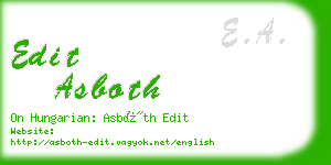 edit asboth business card